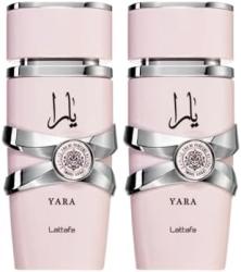 Bundle Lattafa YARA PACK OF 2 Piece Gift Set: Yara 100ML EDP YARA 100ML EDP FOR WOMEN.