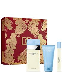 LIGHT BLUE 3 PCS. GIFT SET: 3.3 FL.OZ. EDT SPRAY 1.7oz. body lotion and 10ml edt spray FOR WOMEN