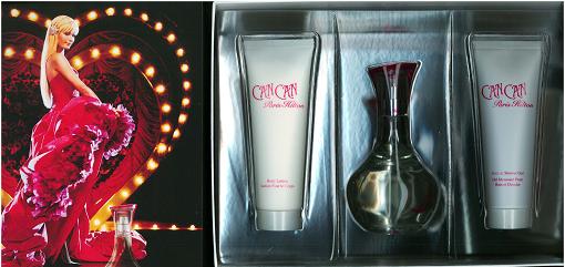 Paris Hilton Can Can Gift Set 3 Pieces (1.7 Fl. Oz. Eau De Perfume Spray+3 Oz. B/l+3oz. Gel) Women