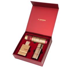 AL HARAMAIN AMBER OUD RUBY 3 PCS. GIFT SET: 2.5oz edp sp1.0oz edp sp6.6oz Body SpRAY FOR MEN AND WOMEN