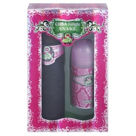 SNAKE 2 PCS. GIFT SET: 3.4 FL.OZ. EDP SPRAY AND 6.8 FL.OZ. DEODORANT FOR WOMEN.CUBA