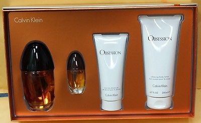 Obsession Gift Set 3pcs.(3.3 Edp Spray +.6.7 Oz. Body lotion + 0.5 oz. edp spray) Women