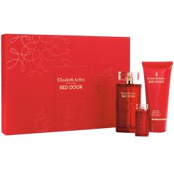 RED DOOR 3 PCS. GIFT SET: 3.3 FL.OZ. EDT 3.3 FL.OZ. BODY LOTION AND 3.3 FL.OZ. SHOWER GEL FOR WOMEN.ELIZABETH ARDEN