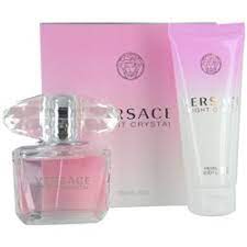 Versace Bright Crystal 2pcs.GIFT SET: 1.7Fl. Oz. Eau De Toilette Spray 100ml body lotionl Women