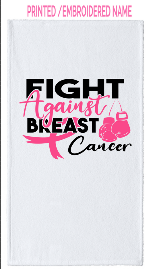 Personalized Breast Cancer Awareness Towels