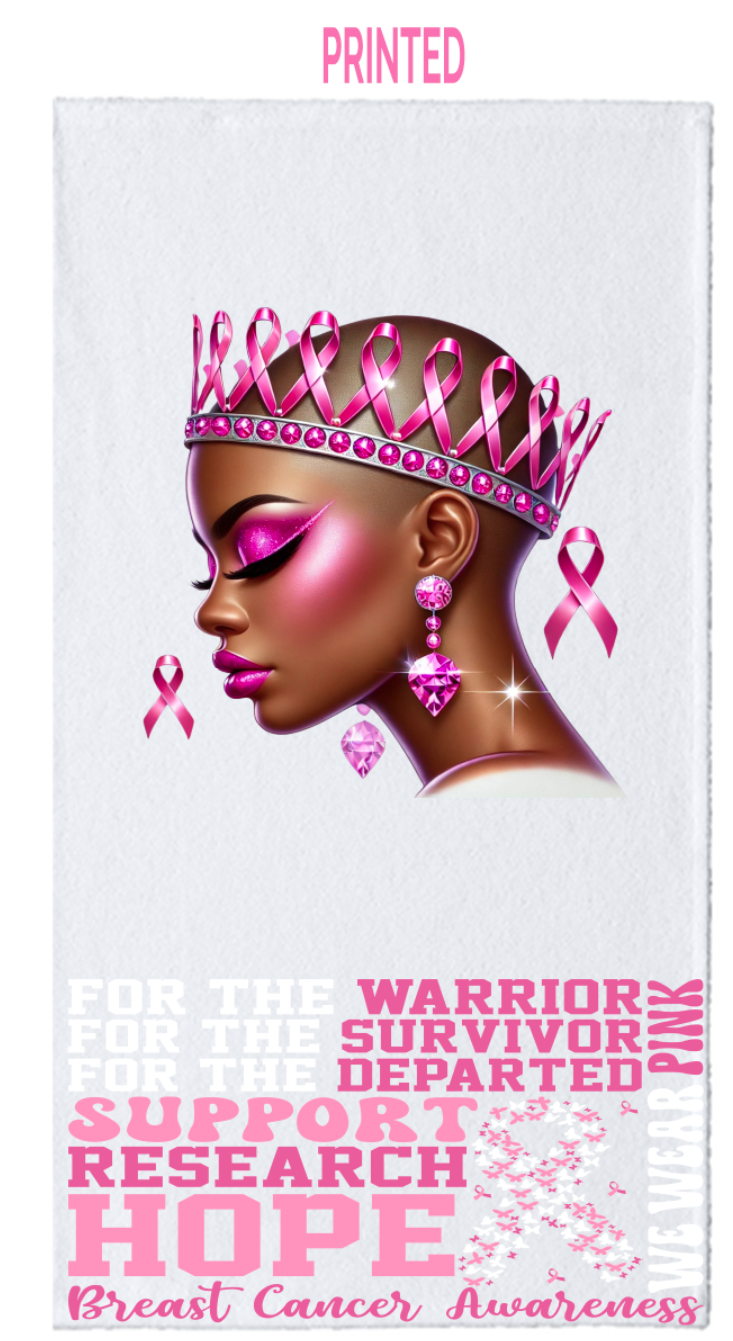 Personalized Breast Cancer Awareness Towels
