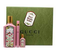 GUCCI FLORA GORGEOUS GARDENIA 3PC GIFT SET: 3.4 EDP SPRAY 10 ML EDP SPRAY 5ML EDP FOR women