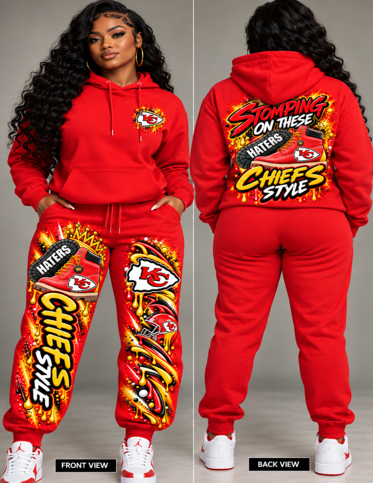Chiefs hoodie and jogger design reference